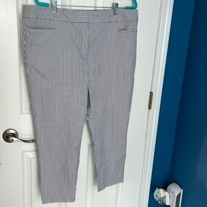 And Taylor pants size 16, blue and white stripes